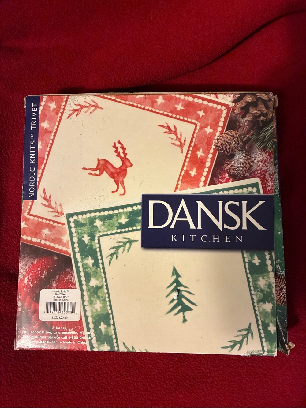 Dansk Christmas Trivet. NIB